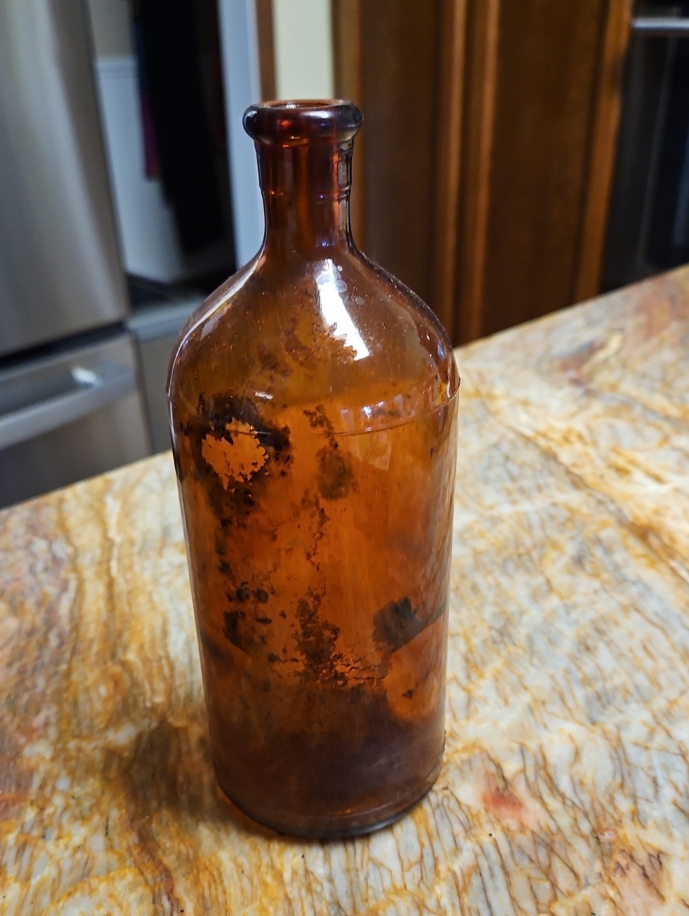 Vintage CLOROX glass Amber Bottle